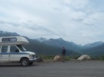 Dempster HWY. Tombstone Mountain in the distance