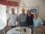 My mom and I, plus spouses, descendants of Frank Burton.